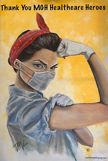 Art showing a new look for Rosie the Riveter