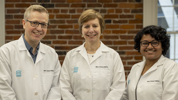 Team (left to right): Andrew Elia, MD, PhD, Daphne Haas-Kogan, MD, MBA and Debattama Sen, PhD.
