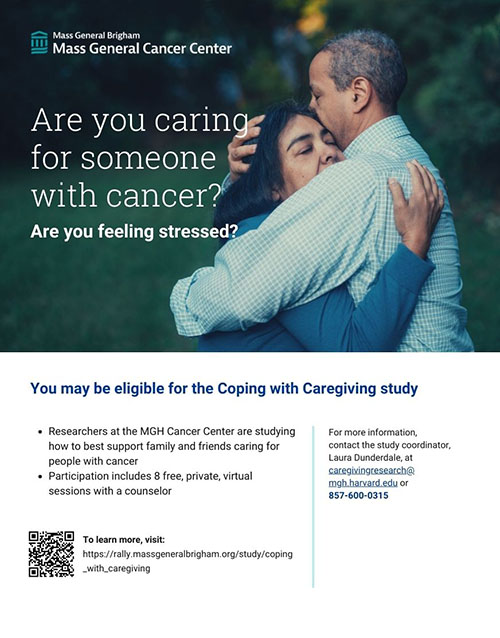 Coping with Caregiving research study flyer