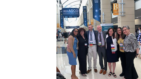 ( l-r: Chardria Trotter, MBA, MPH Simone Rinaldi, MSN, ANP-BC, ACHPN, Ryan Nipp, MD, Joseph Greer, PhD, Jennifer Temel, MD, Areej El-Jawahri, MD, and Vicki Jackson, MD, MPH
