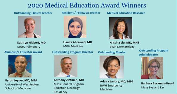 2020 Medical Education Award winners