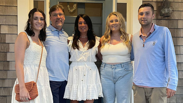 Jennifer Brennan with her family