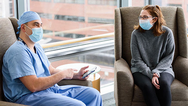 Motaz Qadan, MD, PhD and Lauren Hindman