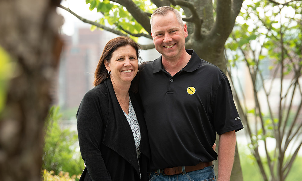 Rick and Sally Mastalerz in the Healing Garden