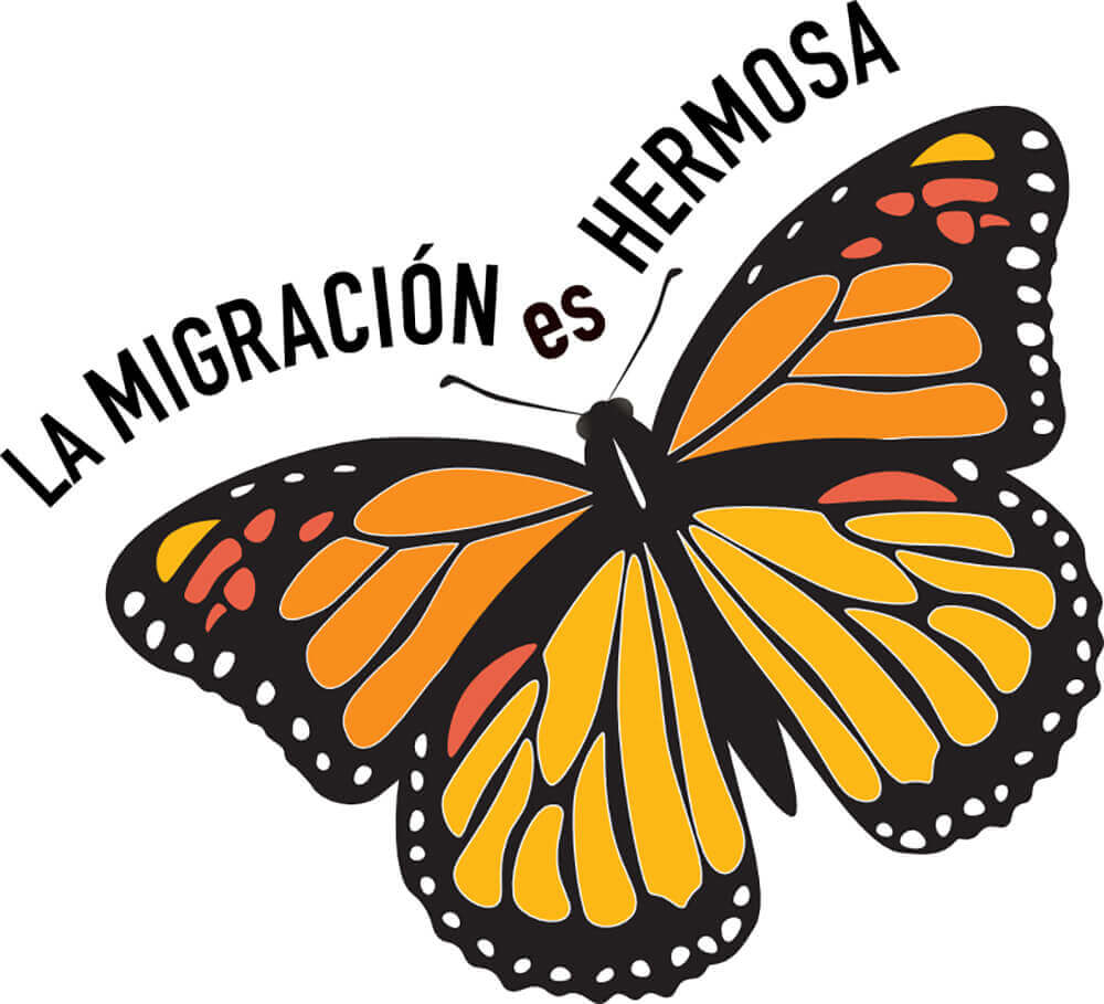 Migration is beautiful virtual sticker Spanish