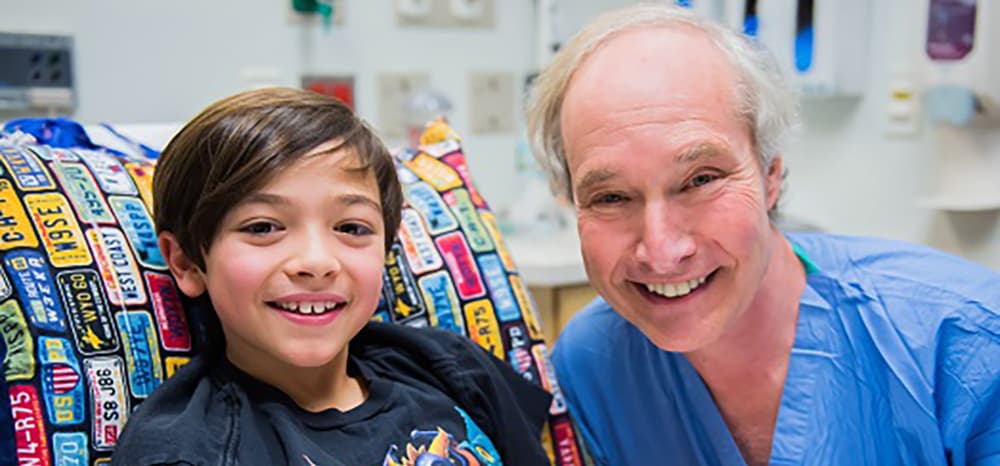 Photo of Dr. Jeffrey Biller with a patient