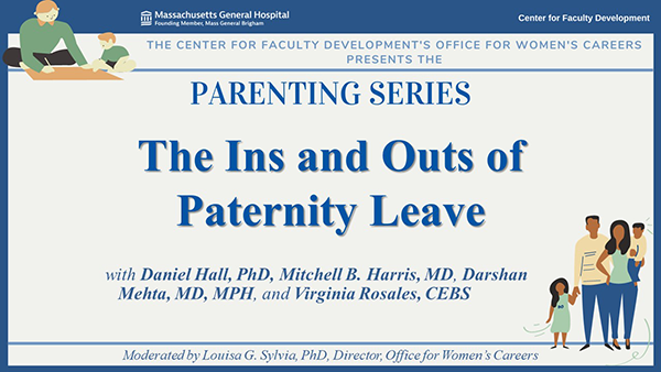 illustrations of families and title of lecture in the middle