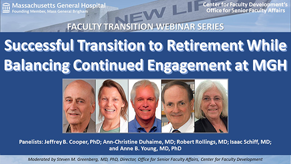 photos of speakers and title of their talk