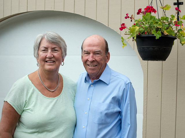 Bob McDonald with his wife Liz