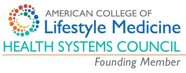 Logo: American College of Lifestyle Medicine Health Systems Council Founding Member