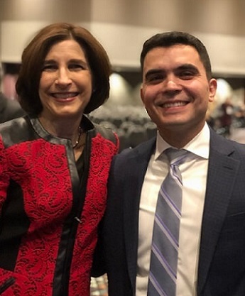 The ACR Distinguished Program Director Award (on left, Marcy Bolster) and one ACR Distinguished Fellow Award (on right, Mazen Nasrallah), ACR Annual Meeting, 2019