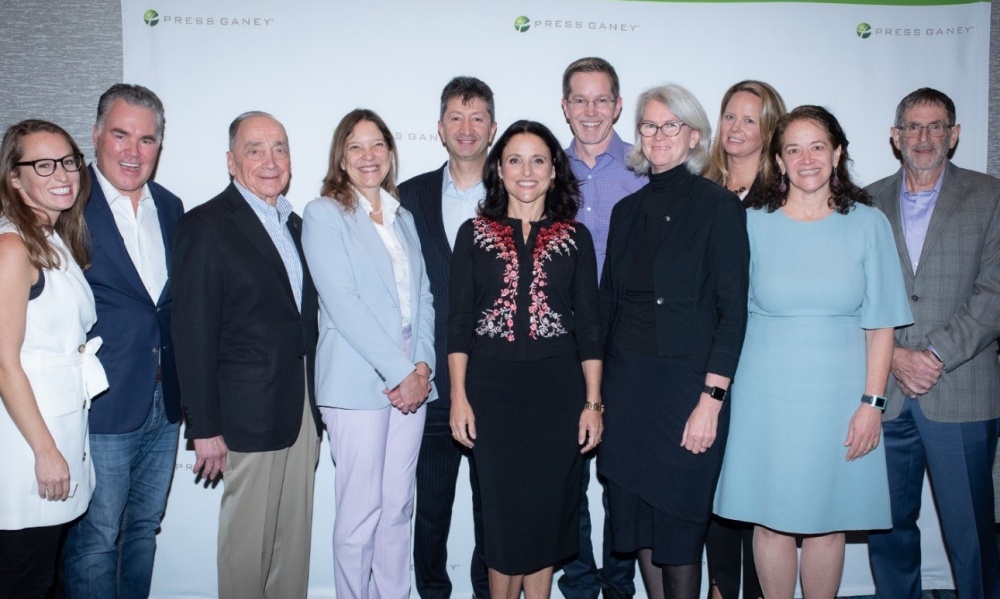Members of the Healey Science Advisory Council with Press Ganey Keynote Speaker and Actress Julia Louis-Dreyfus