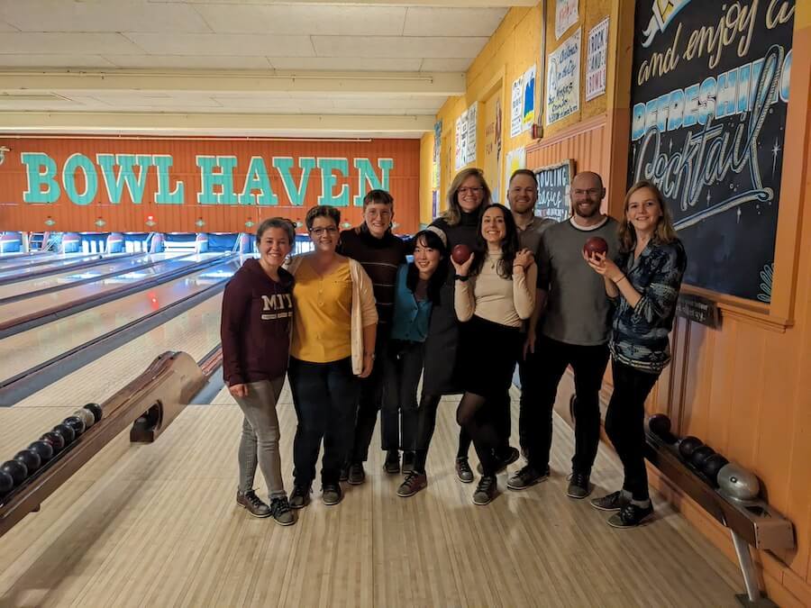 The SACCO team on a bowling excursion