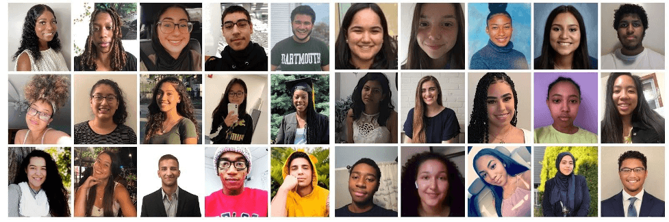 Photocollage of student faces