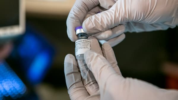 vial of COVID-19 vaccine