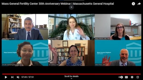 Screenshot of webinar participants 