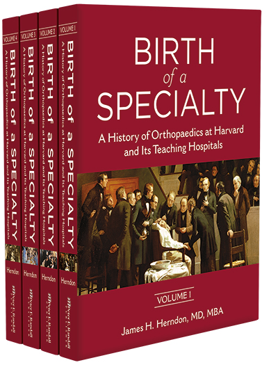 picture of the four volume set of Birth of a Specialty