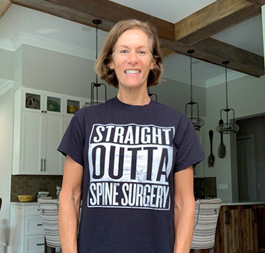 Amy, a patient of Dr. Stuart Hershman who is an Orthopaedic Spine Surgeon