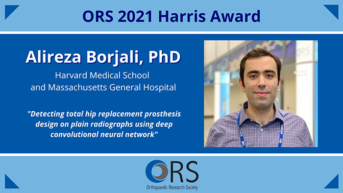 Alireza Borjali, PhD, from the Harris Orthopaedics Laboratory