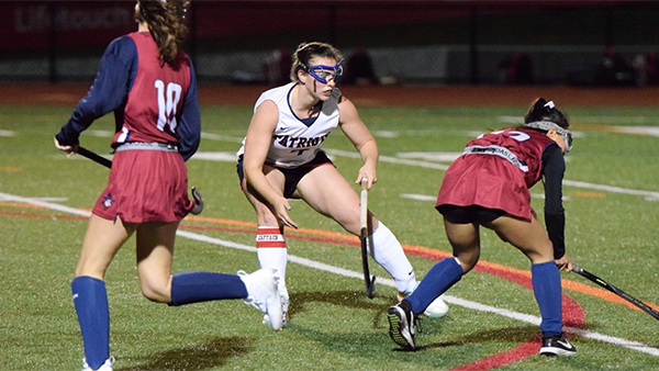 Women's Sports Medicine Program patient, Lily, during a field hockey game