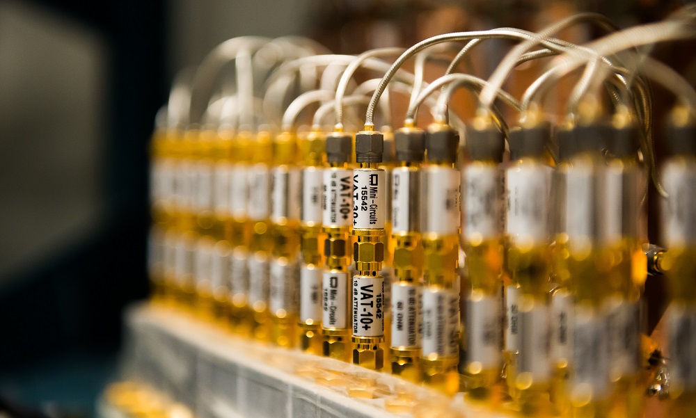 Close up of circuitry from an imaging lab Close up of circuitry from an imaging lab