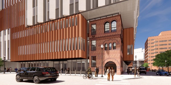 Artist's projection of what the Cambridge Street building will look like. Artist's projection of what the Cambridge Street building will look like.