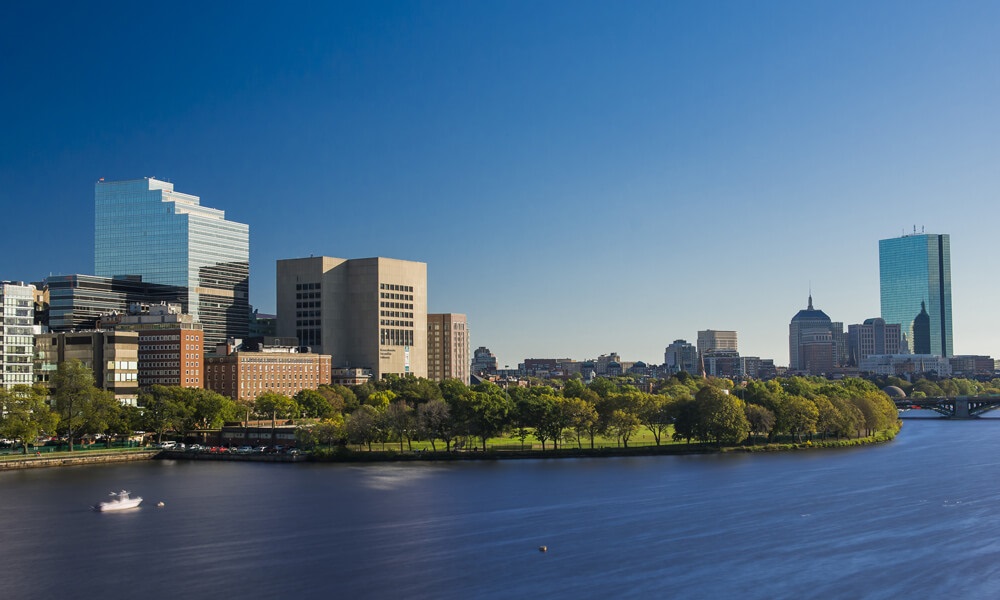 Charles River view of Mass General Charles River view of Mass General