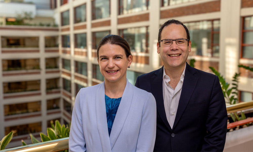 Team (left to right): Esther Rheinbay, PhD and Miguel N. Rivera, MD. Team (left to right): Esther Rheinbay, PhD and Miguel N. Rivera, MD.