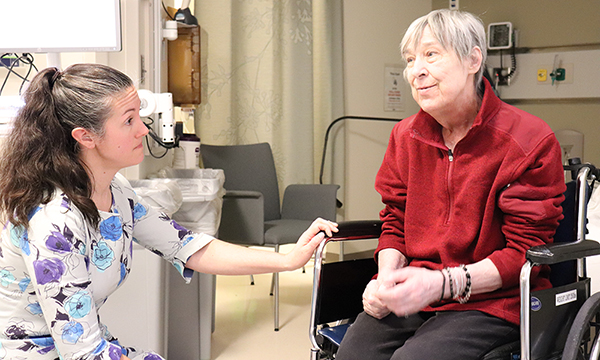 Dr. Kelly Irwin and patient. Dr. Kelly Irwin and patient.