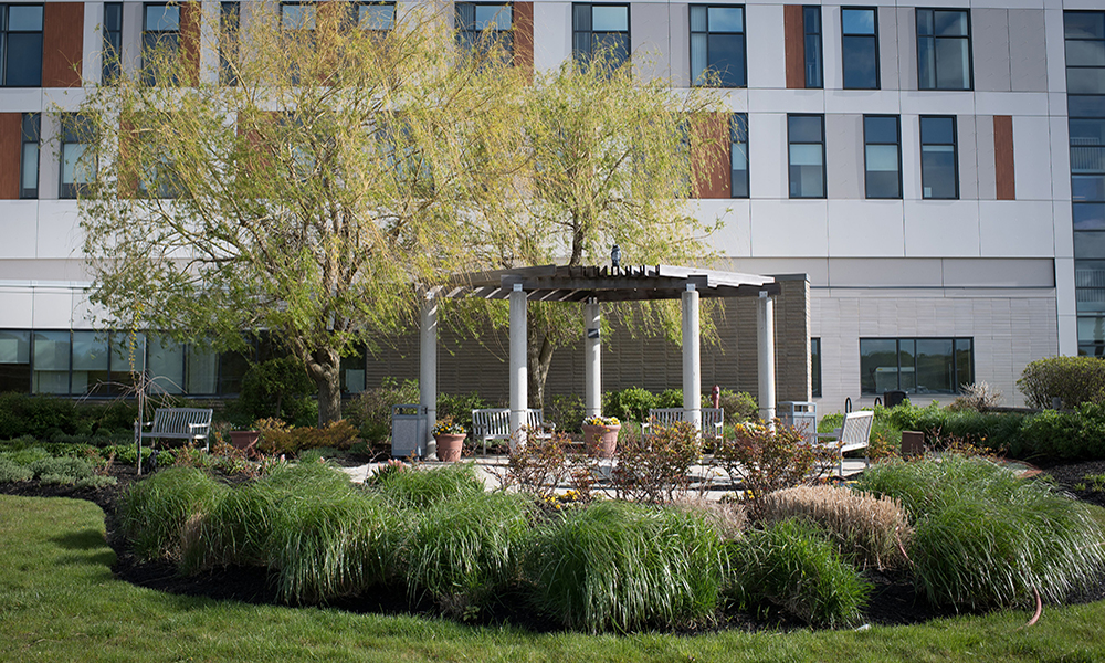 The Healing Garden at the Mass General Cancer Center in Danvers. The Healing Garden at the Mass General Cancer Center in Danvers.