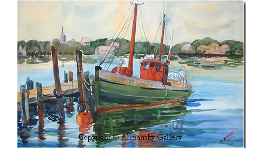 Nancy Alimansky, The Phyllis “A”, watercolor, 21”x 28.5” Nancy Alimansky, The Phyllis “A”, watercolor, 21”x 28.5”