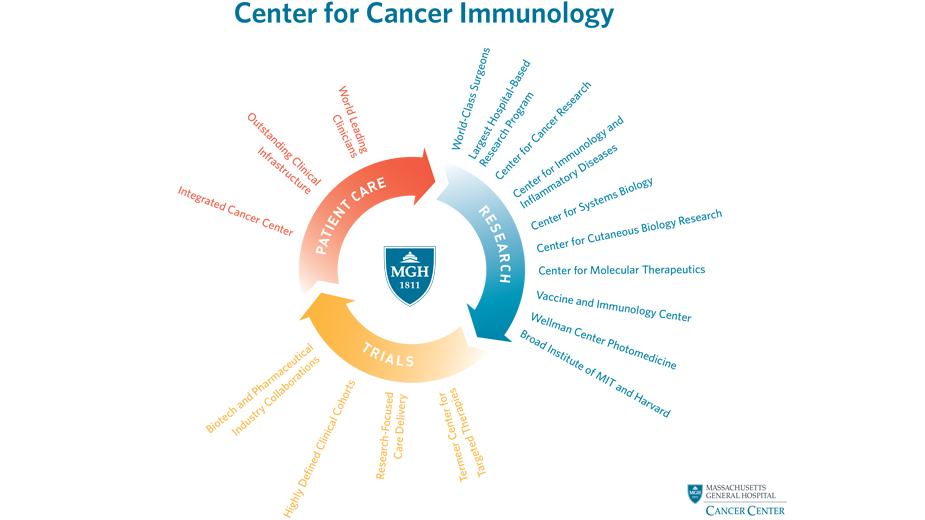 See how the Center for Cancer Immunology leverages the expertise of a variety of internal and external resources. See how the Center for Cancer Immunology leverages the expertise of a variety of internal and external resources.