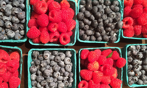 blueberries and raspberries blueberries and raspberries