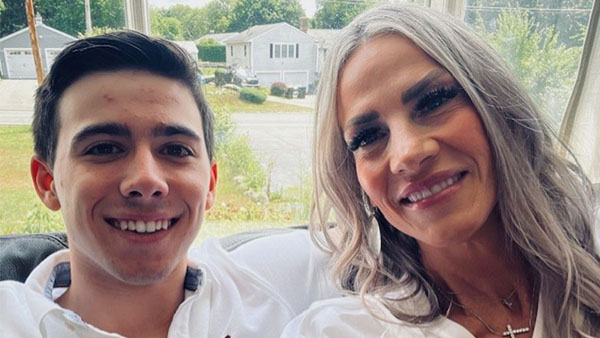 Julianne with her son. Julianne with her son.