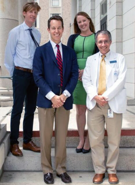 Left to right: Nicolas Oreskovic, MD; Brian Skotko, MD, MPP; Stephanie Santoro, MD; Jose Florez, MD, PhD