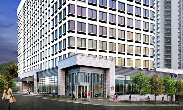 50-60 Staniford Street Building Image of new entrances to 50 Staniford Street Boston
