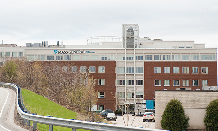 Exterior photo of Mass General Waltham building