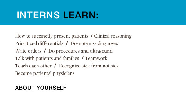 What interns learn What interns learn