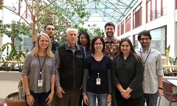A group shot of the team at the Steere lab A group shot of the team at the Steere lab