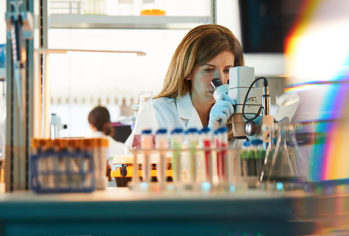 Researcher in lab Researcher in lab