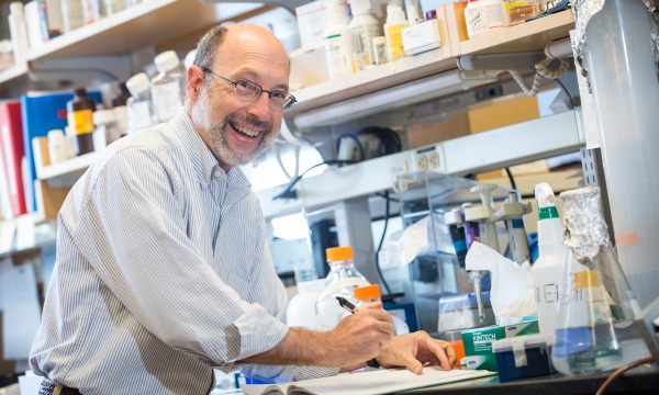 Dr. Hyman in his laboratory Dr. Hyman in his laboratory