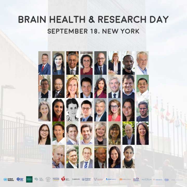 Portraits of all the presenters at the Brain Health & Research Day.