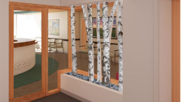 Drawing of new entryway Drawing of new entryway