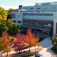Picture of the main campus of Newton-Wellesley Hospital