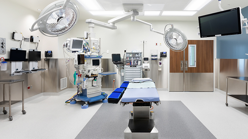 Picture of a new operating room in the Outpatient Surgery Center Picture of a new operating room in the Outpatient Surgery Center