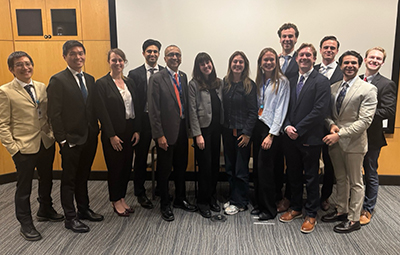 group of attendees with Dr. Jesse Jupiter, Dr. Chaitanya Mudgal and Dr. Neal Chen