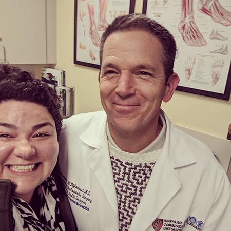 Miriam with Dr. Christopher DiGiovanni