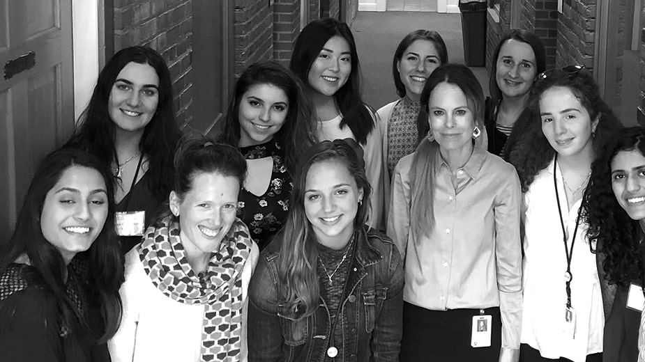 Dekel with her research team Dekel with her research team