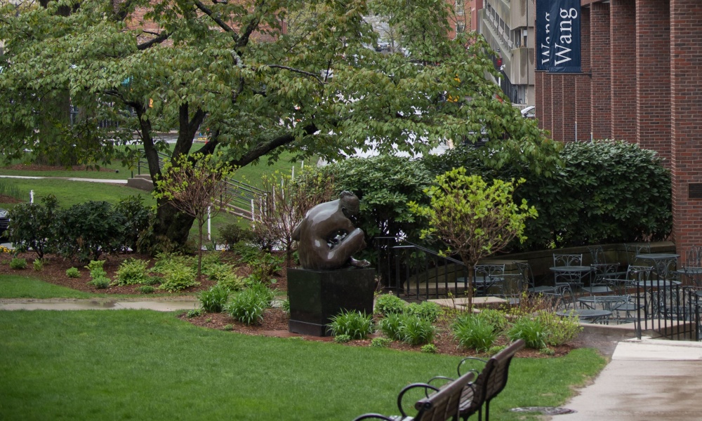 Garden outside the Wang building