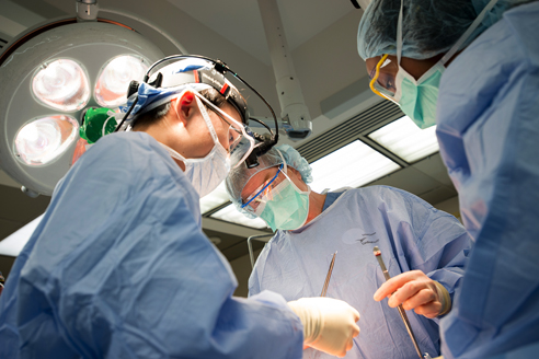 Surgeon team in the operating room Surgeon team in the operating room